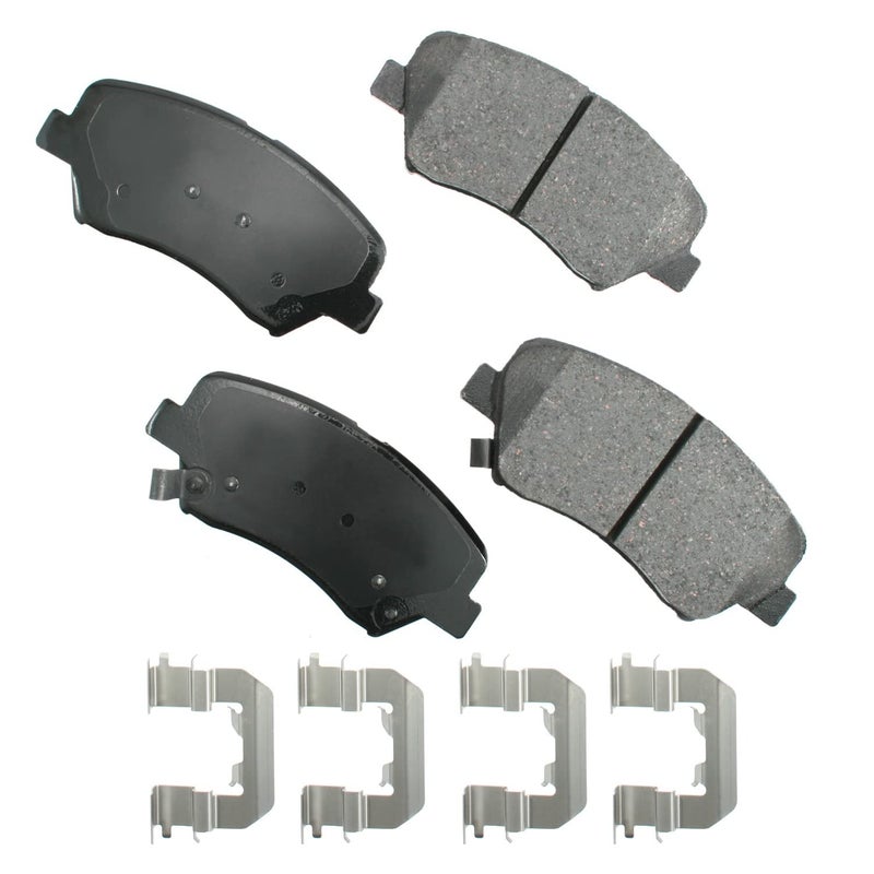 Akebono ACT1543A Proact Ultra Premium Ceramic Disc Brake Pad kit , GREY